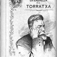 Retrat d’Àngel Guimerà publicat a L’Esquella de la Torratxa el 1909. CMAG. 