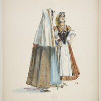 Imatge d’uns figurins de La Catalane. (París, 1907). BnF. 