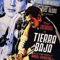 Cartell del film Tierra baja (1951), dirigit per Miguel Zacarías. Filmaffinity.