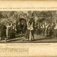 Fotografia d’una escena de Marta of the Lowlands a The Manhattan Theatre (Nova York) el 1903. MAE.