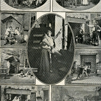 Fotografia de diverses escenes de Marta of the Lowlands a The Manhattan Theatre (Nova York) el 1903. MAE.