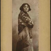 Berta Kalich en el paper de Marta a Martha of the Lowlands (1903). MAE/CMAG .