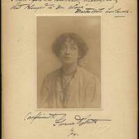 Florence Roberts en el paper protagonista a Marta of the Lowlands (1904). MAE/CMAG. 