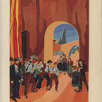 Dibuixos de Maurici de Vassal a Tierra baja, d’Àngel Guimerà, trad. de José Echegaray, Barcelona: Orbis, 1930. MAE.