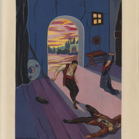 Dibuixos de Maurici de Vassal a Tierra baja, d’Àngel Guimerà, trad. de José Echegaray, Barcelona: Orbis, 1930. MAE.