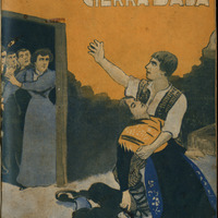 Coberta il·lustrada de Terra baixa / Tierra baja (Barcelona: F. Granada, 1909). MAE.